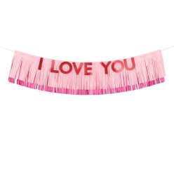 Banner I Love You, 150x30 cm, mix