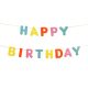 Felt Banner Happy Birthday Rainbow Letters, 3m