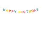 Felt Banner Happy Birthday Rainbow Letters, 3m