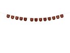 Felt Banner Happy Birthday Boy, Brown, 3m