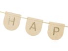 Felt Banner Happy Birthday Girl, Pink, 3m