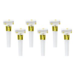 Paper whistles Stars, white (1 pkt / 6 pc.)