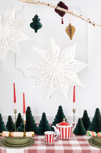 Paper star, 50 cm, white