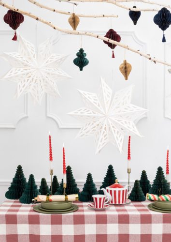 Paper star, 50 cm, white