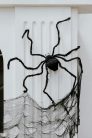 Hatalmas fekete műpók - halloweeni dekoráció 103x75x9cm