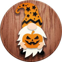Halloween gnome - ajtókopogtató natúr alap