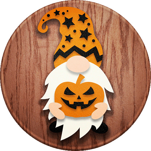 Halloween gnome - ajtókopogtató natúr alap