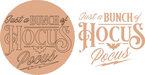 Hocus Pocus - ajtókopogtató natúr alap