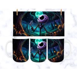 Ijesztő alak mintás  halloweeni bögre