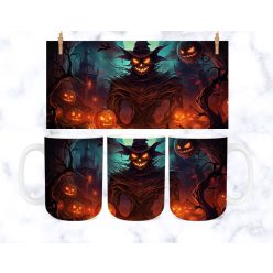 Töklámpás szörny mintás  halloweeni bögre