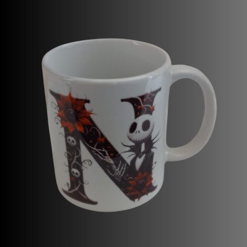 Monogramos halloweeni bögre 