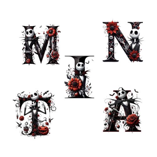 Monogramos halloweeni bögre 