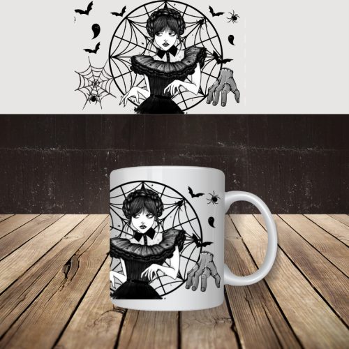 Wednesday mintás bögre 