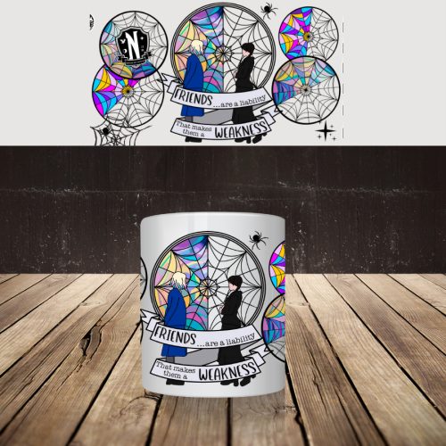 Wednesday mintás bögre 2