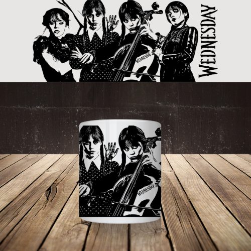 Wednesday mintás bögre 5