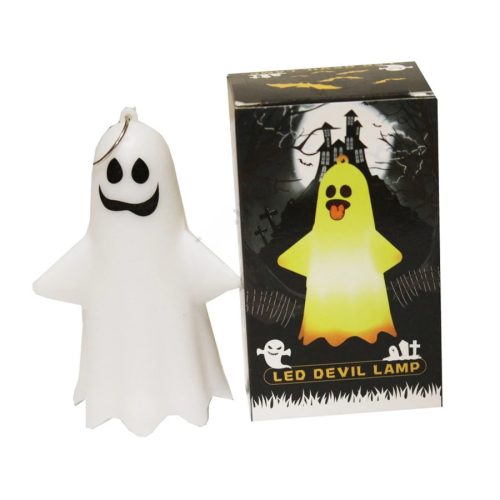 Szellem alakú LED dekoráció  - 10 cm