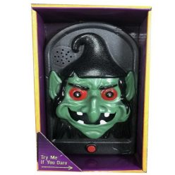 Ajtócsengő beszélő Halloween kobold 19 cm