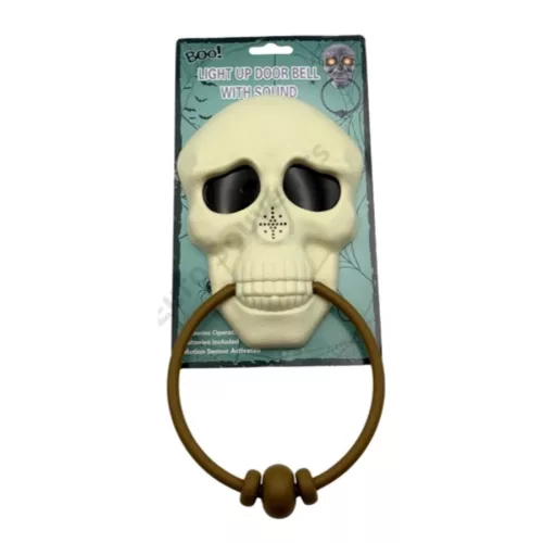 Ajtócsengő beszélő Halloween koponya különböző színekben