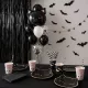 Fekete macska témájú halloweeni lufis party szett 6 főre