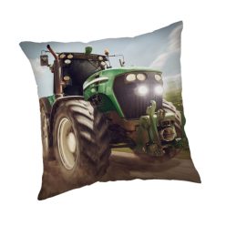 Traktor Green párnahuzat 45x45 cm