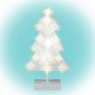 Karácsonyfa asztaldísz, 20 db LED-del, ABS műanyagból, 21 x 39 cm