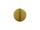 Honeycomb Ball, gold, 10cm
