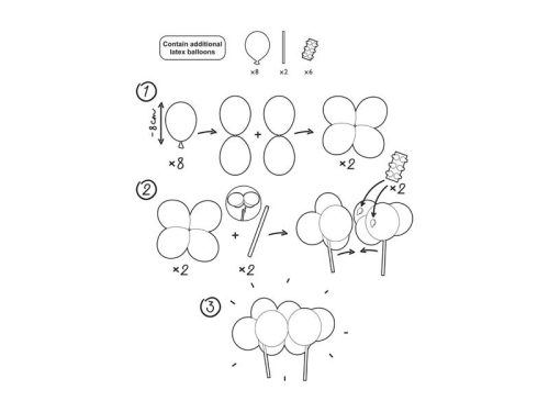 Lufi torta tortabeszúró, kék, 29 cm