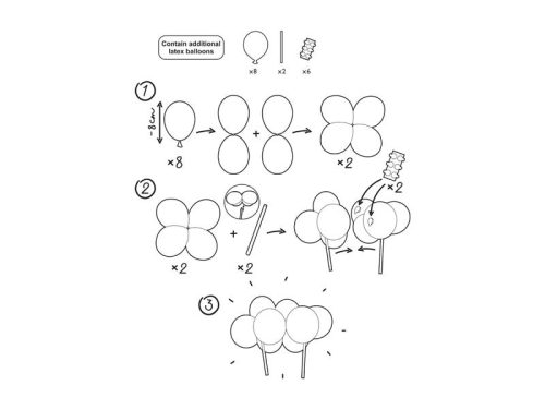 Lufi torta tortabeszúró, rózsaszín, 29 cm