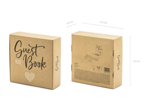 Vendégkönyv puzzle - Szív, 45x35,5cm