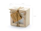 Vendégkönyv - esküvői tanácsadó doboz, 9,5x9,5x6 cm, angol nyelvű változat