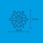 LED-es ablakdísz, öntapadós, hidegfehér LED