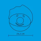 Hóember gömb, 1 db LED, piros, villogó