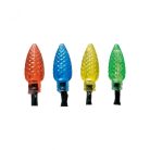 LED-es fényfüzér, 4 m / 40 db színes dekorált LED, adapter, beltéri