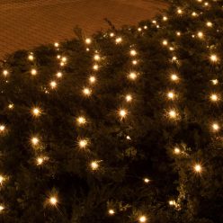 LED-es háló, 3x3 m / 240 db melegfehér LED-del
