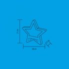 Fa ajtódísz, ablakdísz, 6 db LED-es világítással