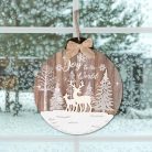 Fa ablakdísz, ajtódísz, 6 db LED, 