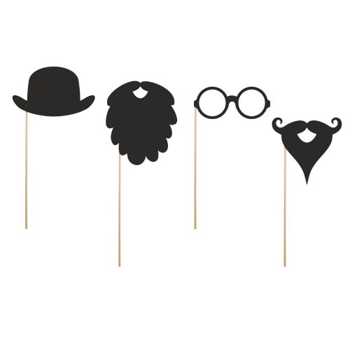 Vicces kellékek fotózáshoz - fekete vegyes