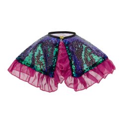 Csillogó flitteres gallér gyerekeknek, zöld-kék-lila