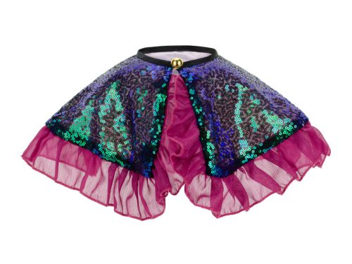 Csillogó flitteres gallér gyerekeknek, zöld-kék-lila