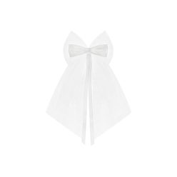 Szalagos masni, fehér, 18cm (1 db / 2 db.)