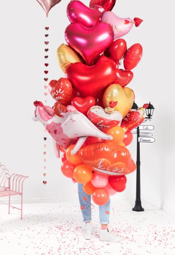 Konfetti szívek, 1,6x1,6 cm, világos rózsaszín, 15g