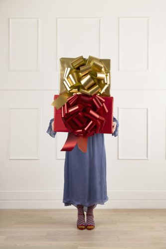 DIY decorative bow, red, 30 cm