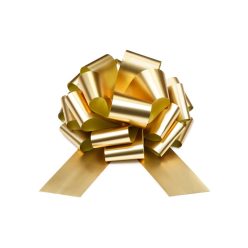 DIY decorative bow, light gold, 30 cm