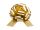 DIY decorative bow, light gold, 30 cm