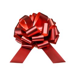 DIY decorative bow, red, 40 cm