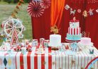 Circus Cupcake Toppers, 9-11,5 cm, mix (1 pkt / 6 db.)