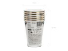 Arany Pók Mintás Papír Pohár, 400 ml, 6 darabos készlet