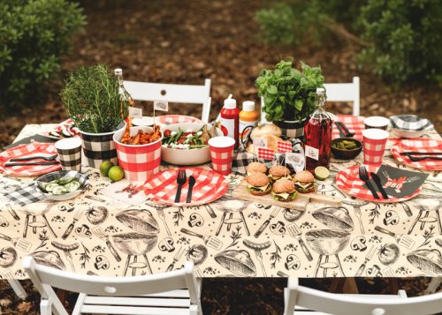 Kockás papírpoharak, vegyes szín, 400 ml, 6 darabos csomag