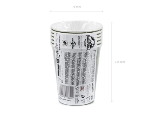 Jurassic World papírpohár 250 ml, mintás, 6 db-os csomag