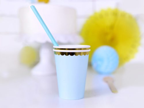 Poharak, világoskék, 220ml (1 db / 6 db.)